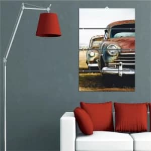 D6 Multicolor Decorative MDF Painting (4 Pieces)