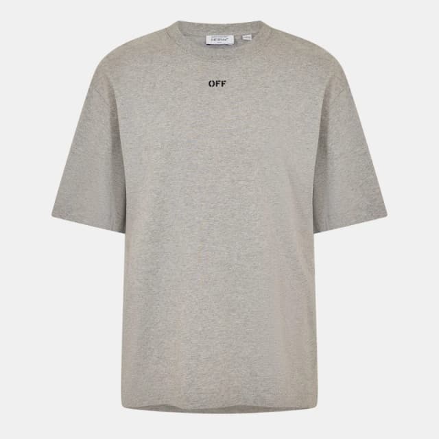 Off White Mens Skate T-Shirt Grey/Black male XS