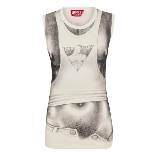 Diesel Unisex Adults Pr Lifty Tof T-Shirt White unisex XS