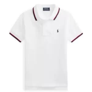 Polo Ralph Lauren Junior Tipped Polo Shirt - White