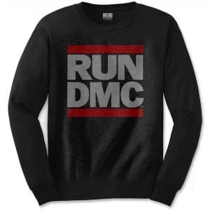 Run DMC - Logo Mens X-Large Long Sleeved T-Shirt - Black