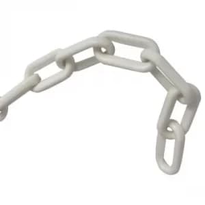 Faithfull FAICHPLW812C Plastic Chain 8mm x 12.5m White