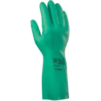 Solvex 37-676 Green Nitrile Gloves - Size 10