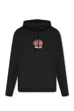 AllSaints Mens Mutual Pullover Hoodie, Black, Size: L