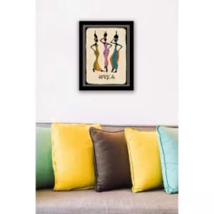 SC0093 Multicolor Decorative Framed MDF Painting