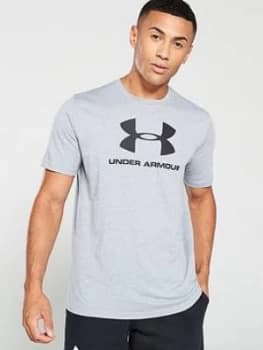 Urban Armor Gear Sportstyle Logo Short Sleeve T-Shirt, Grey/Black, Size 2XL, Men