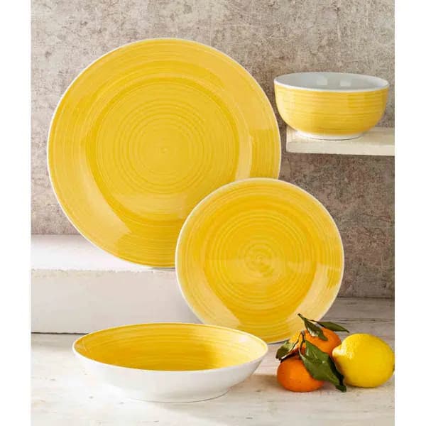 Waterside 16Pc Yellow Spinwash Dinner Set 6233
