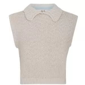 Free People Womens Winding Road Sweater Vest - Natural - M