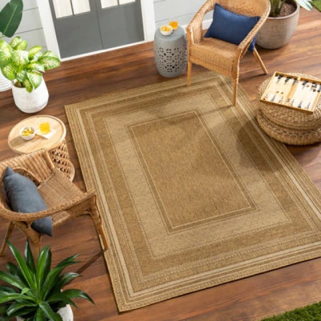 Livabliss In- & Outdoor Jute-Look Beige/brown Siddhi Area Rug 160 X 213cm - Easy To Clean, Perfect For Balcony, Kitchen Or Dining Room