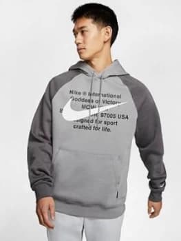 Nike Swoosh Hoodie - Grey