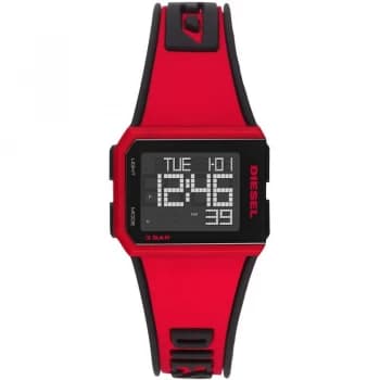 Diesel Black And Red 'Chopped' Fashion Watch - DZ1923