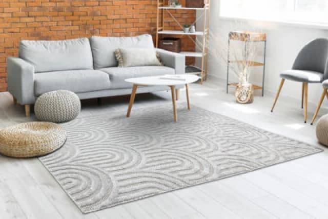 RugsX Carpet Santo Sisal 0537 Geometric Grey 80X150 Cm