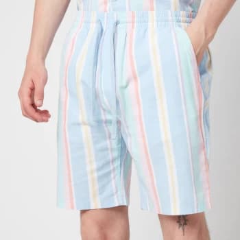 Tommy Jeans Mens Stripe 1 Shorts - Light Powdery Blue Multi - M