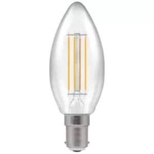 Crompton LED Candle Filament Dimmable Clear 5W 2700K SBC-B15d