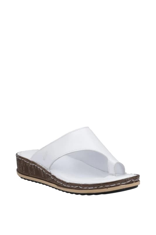 Hush Puppies Womens Elissa Toepost Sandal in White Size: 7 White Female 7