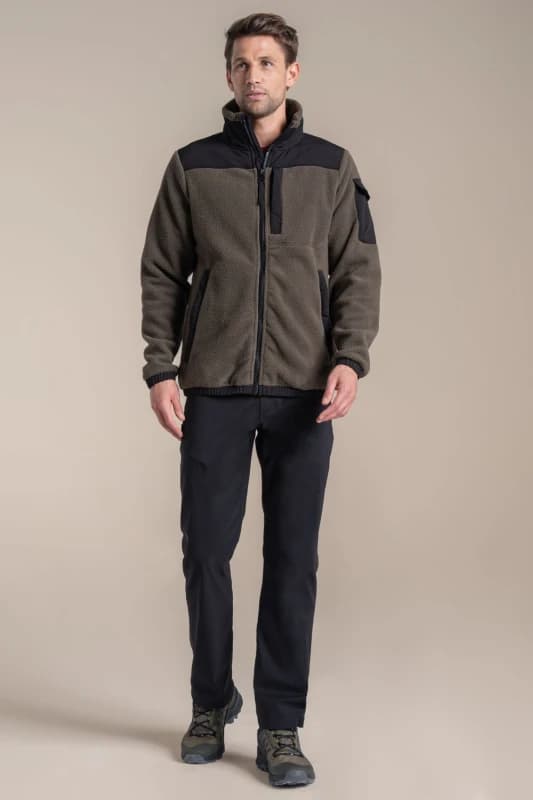 Craghoppers Craghoppers Men Braefell Full-Zip Insulating Fleece Jacket in Dark Green Size: Small Dark Green S Male 5063260130530