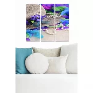 MDF5360159 Multicolor Decorative MDF Painting (3 Pieces)