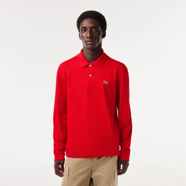 Lacoste LACOSTE LONG SLEEVE POLO Red male XS