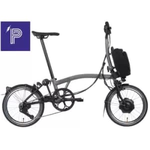 Brompton Electric P Line Urban - Mid Handlebar - Grey