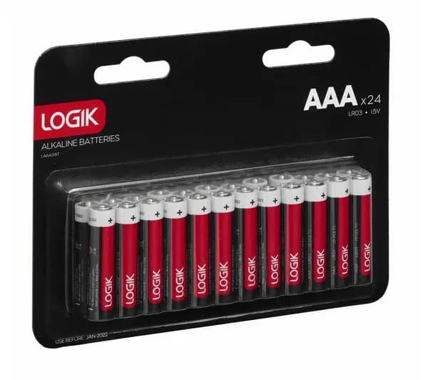 Logik LAAA2417 AAA Batteries - Pack of 24