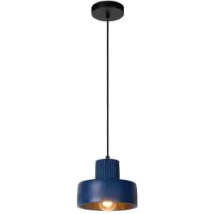 Lucide OPHELIA - Pendant Light - Ø20cm - 1xE27 - Blue
