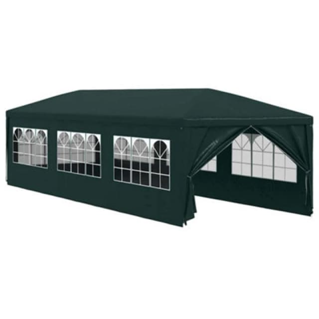 Vidaxl Party Tent 3X9 M Green With Pe Roof