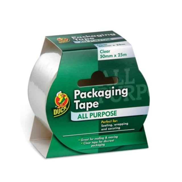 Ducktape Packaging Tape 50mmx25m Clear (6 Pack) 224499