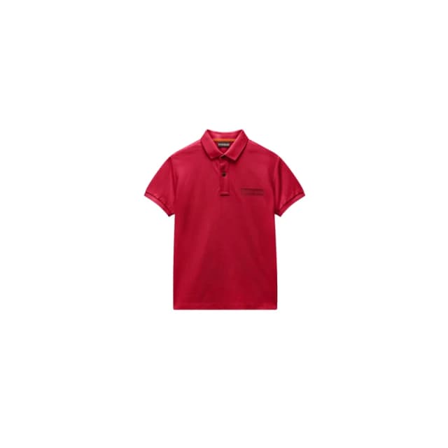 Polo child Napapijri Box Logo Rouge Unisex 4 ans
