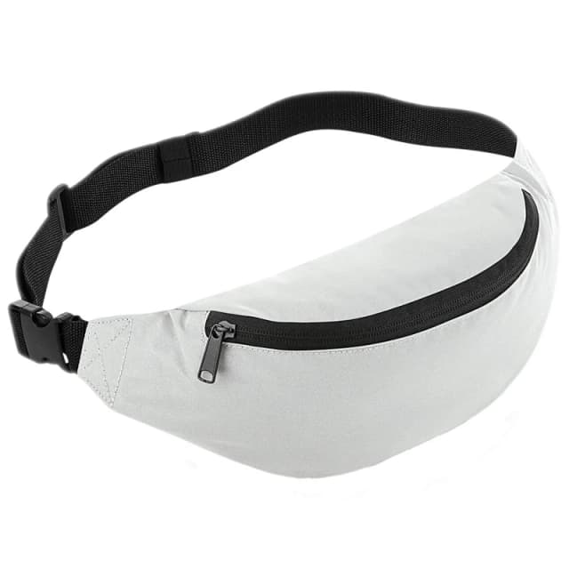 Bagbase Reflective Belt Bag Silver unisex