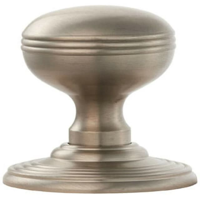 Loops PAIR Textured Mortice Door Knob 70mm Diameter Concealed Rose Satin Nickel Metallics unisex