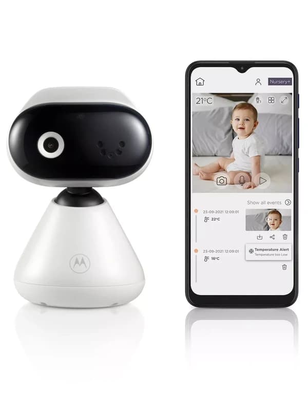 Motorola Vm85 5" Smart WiFi Video Baby Monitor With Mood Light & Temperature Monitoring 88535