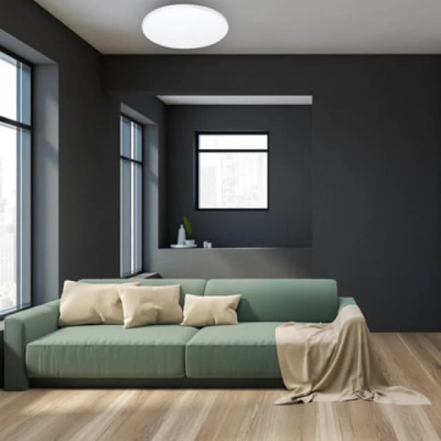 Milagro Siena LED Ceiling Lamp 55cm Chrome And White With Remote White unisex