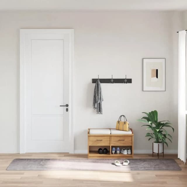 VIDAXL Rug Washable 80x300cm Grey Anti Slip Vidaxl 8720286653937