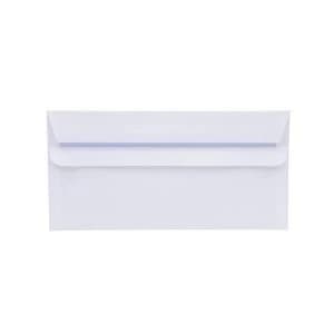 5 Star Office DL Envelopes Wallet Self Seal 80gsm White Retail Pack Pack 50
