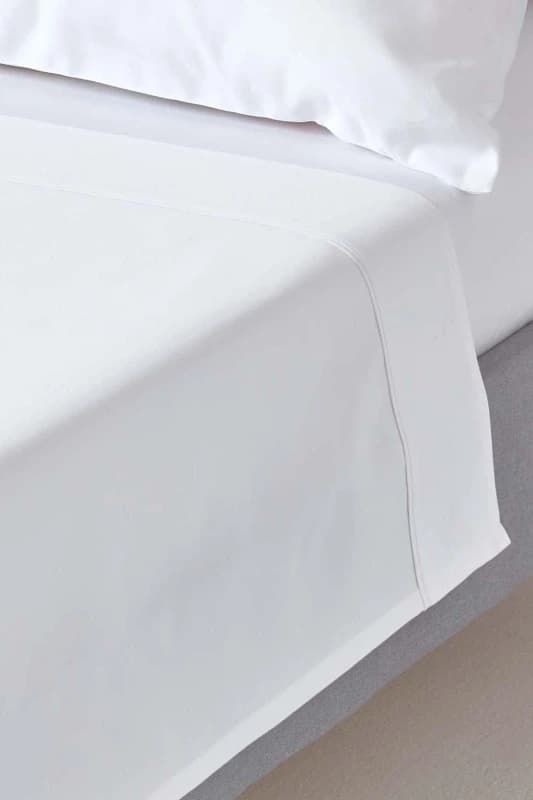Homescapes White Egyptian Cotton Flat Sheet 1000 Thread Count, Super King