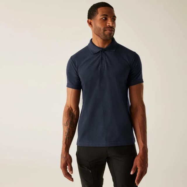 Regatta Mens Pro 50/50 Pique Polo Navy male S