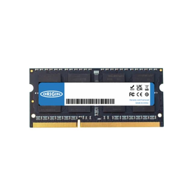 Origin Storage Origin Storage 8GB DDR3 1600MHz SODIMM 2Rx8 Non-ECC 1.5V OM8G31600SO2RX8NE15