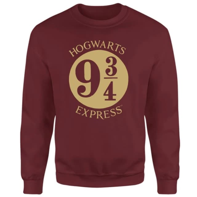 Harry Potter Platform Sweatshirt - Burgundy - S