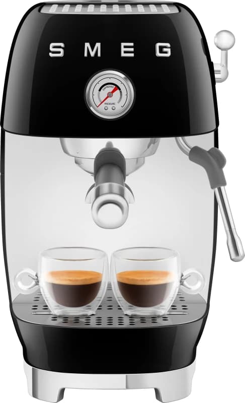 Smeg 50's Style Cold Brew Espresso Coffee Machine - Black - ECF03BLUK