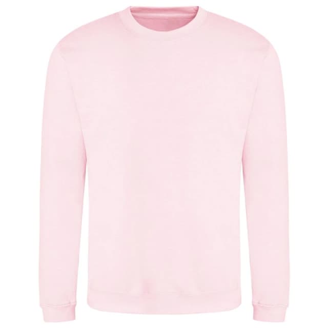 AWDis AWDis Men Just Hoods Sweatshirt in Baby Pink Size: X-Small Baby Pink XS Male 5063527328830