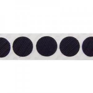 Hook and loop stick on dots stick on Loop pad 19mm Black