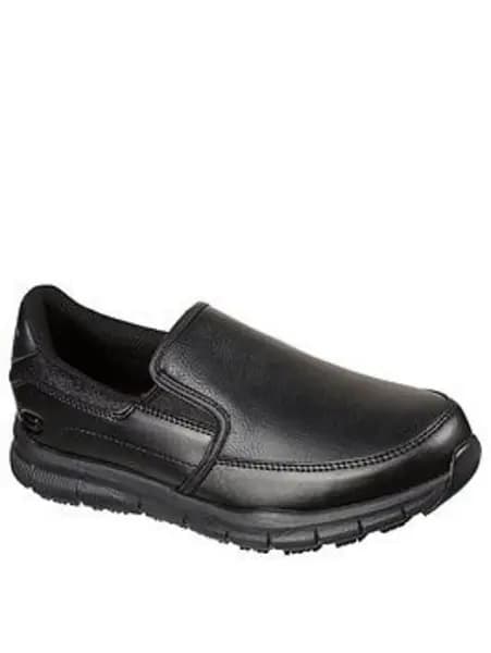 Skechers Nampa Annod Womens Work Shoes Black Size 6