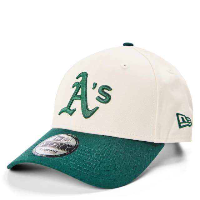 New-Era COLOURBLOCK 9FORTY OAKLAND ATHLETICS mens Cap in Green