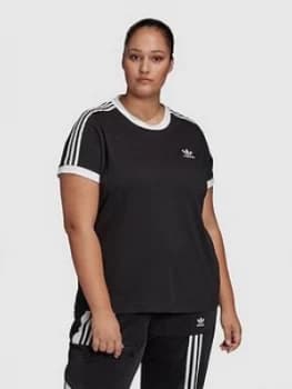 adidas Originals 3 Stripe Tee - Plus Size
