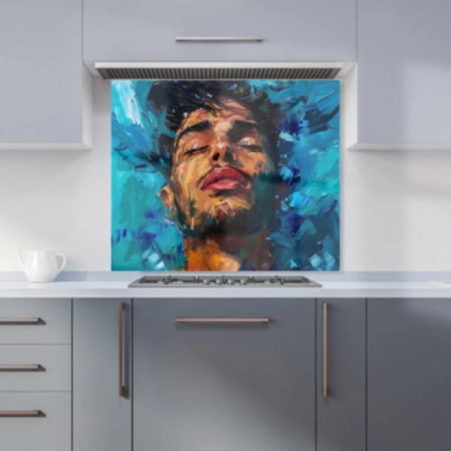 Warren Reed - Designer Miniature Schnauzer Dog Splashart Tea Towel Multicolor Unisex