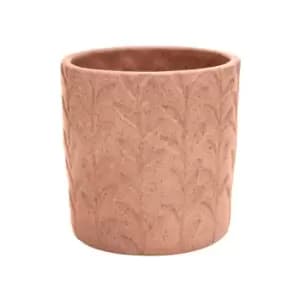 Ivyline Fairford Ochre Speckle Leaf Planter H25cm D24cm