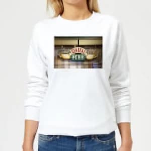 Friends Central Perk Coffee Sign Womens Sweatshirt - White - 3XL