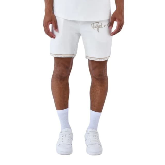 Project X Paris Embroidered logo shorts Project X Paris Blanc Male S