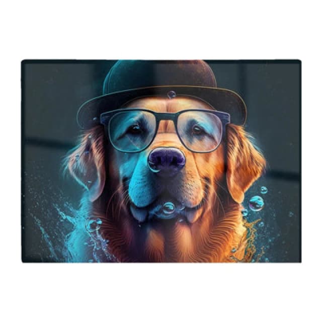 Warren Reed Designer Golden Retriever Dog Chopping Board