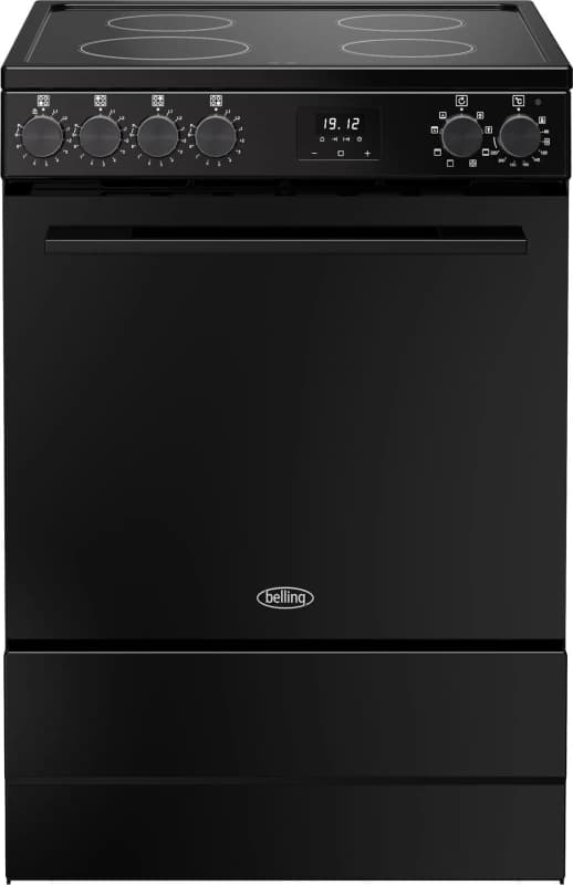 Belling BEL FSA VISION SGL 60EI BLK 60cm Freestanding Single Cavity Induction Cooker 12053 - BLACK BEL FSA VISION SGL 60EI BLK